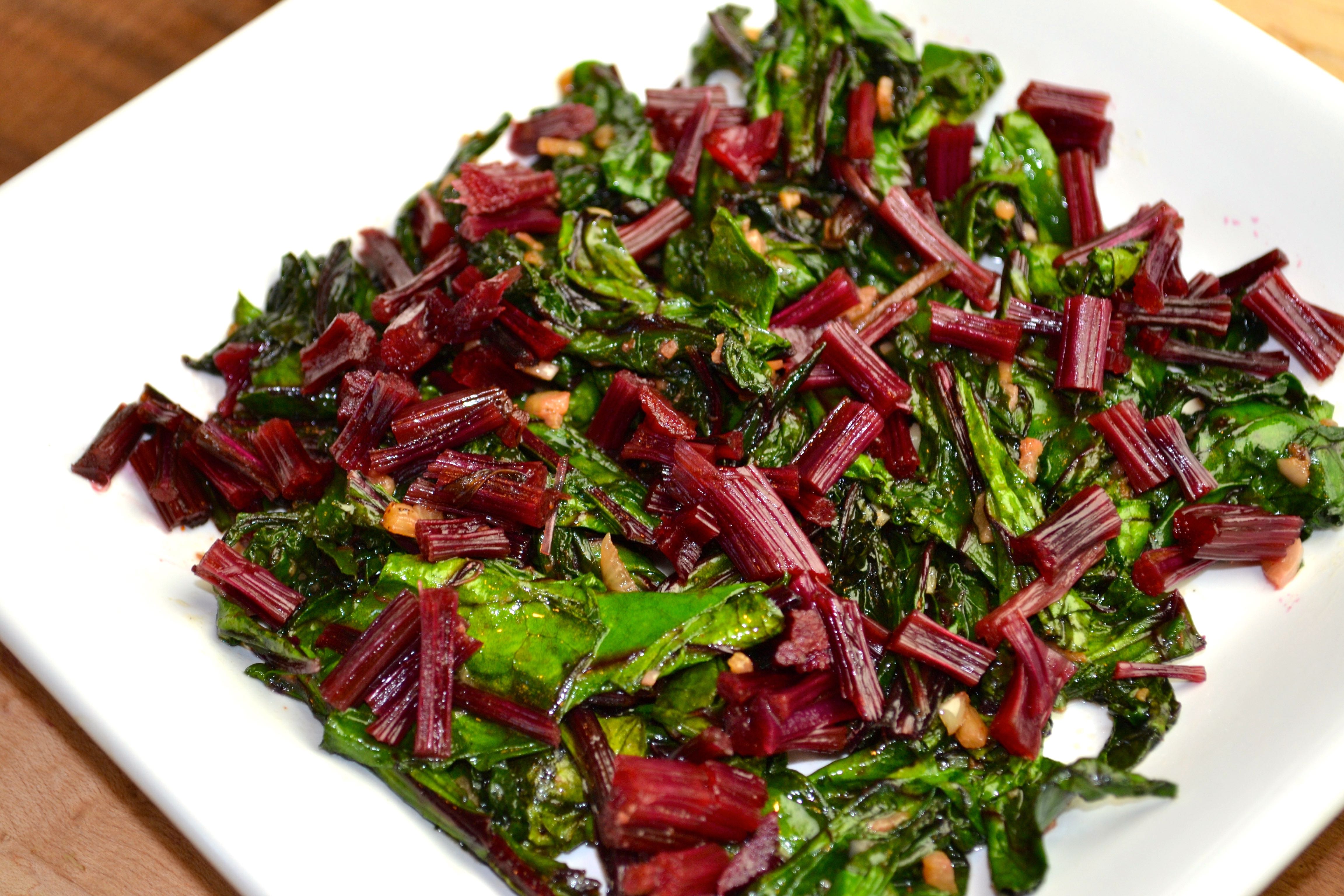 Saut ed Beet Greens With Pickled Stems My Migraine Miracle